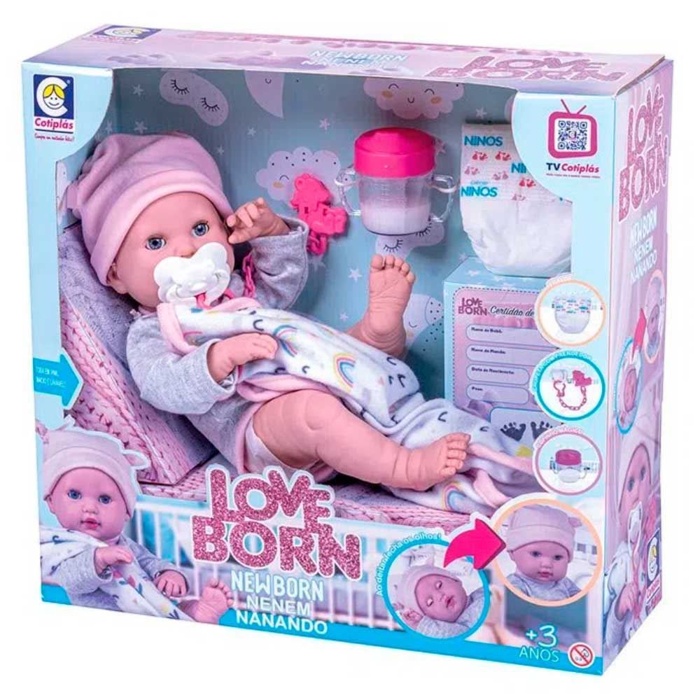 Boneca Love Born Neném Nanando Cotiplás - 2588