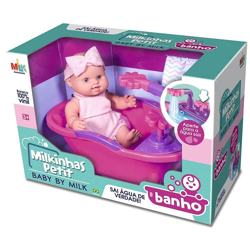 Boneca Milkinhas Petit Banho Milk Brinquedos - 425