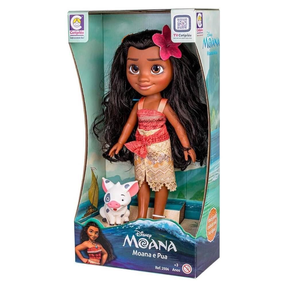 Boneca Moana E Porquinho Puá Disney Cotiplás - 2600