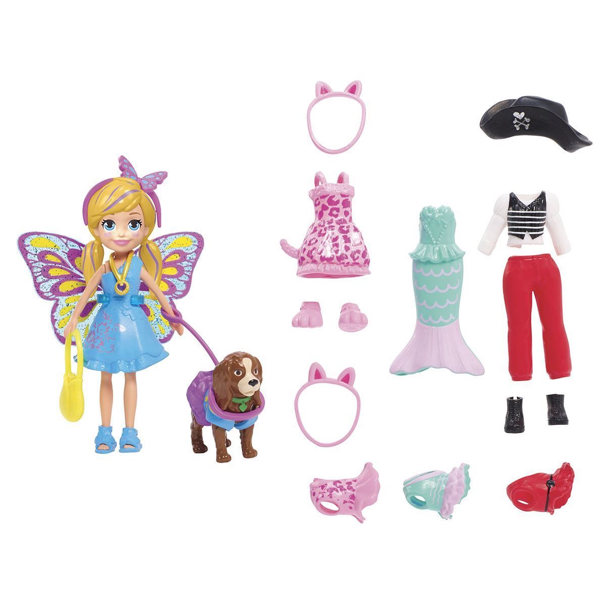 Polly Pocket Kit Cachorro Fantasias Combinadas Mattel - GDM15