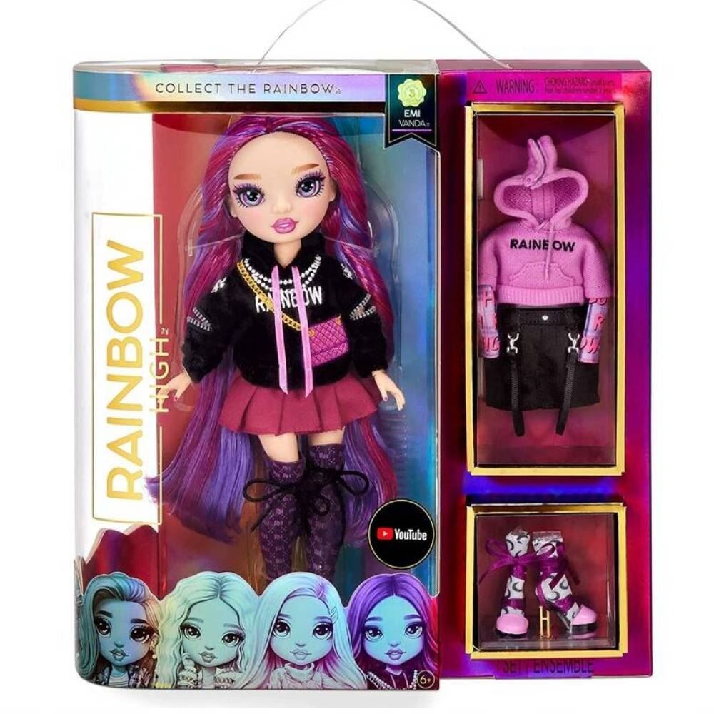 Boneca Rainbow High Core Emi Vanda Com Acessórios - Roxo