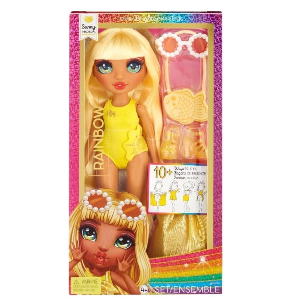 Boneca Rainbow Swim E Style Sunny Yellow Lego - 07284