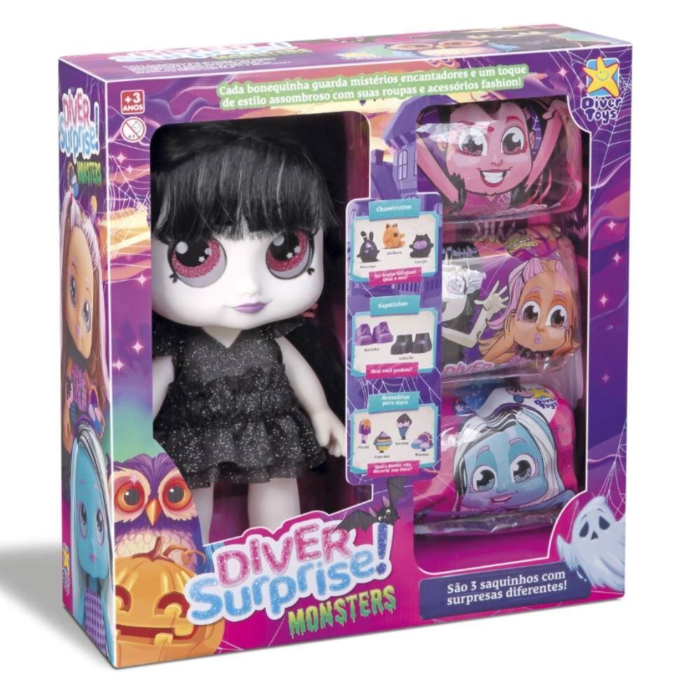 Boneca Surprise Monster Diver Toys - 8293