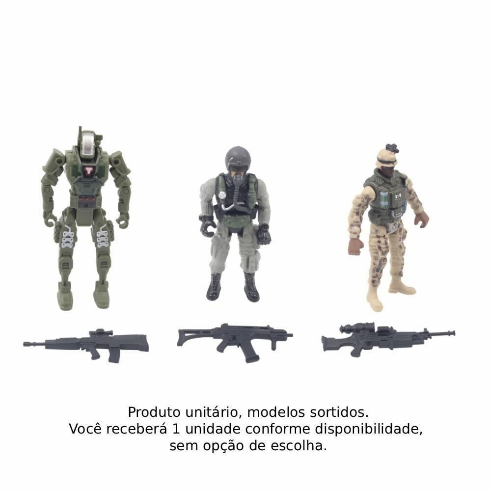 Boneco Ação Militar Camuflado Havan Toys - Sortido