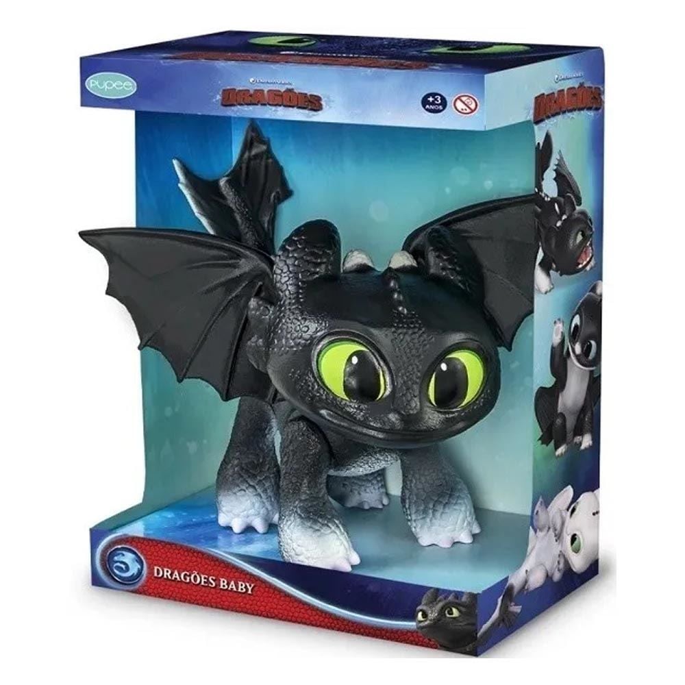 Boneco Banguela Eclipse Dreamworks Como Treinar Seu Dragão Pupee - 1450
