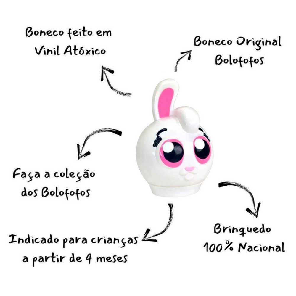 Boneco De Vinil Bolofofos Bunny Líder - 3042