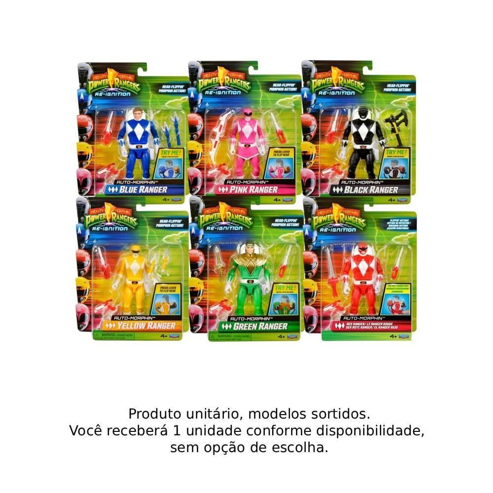 Boneco Power Rangers Morfável Sunny Brinquedos - Sortido