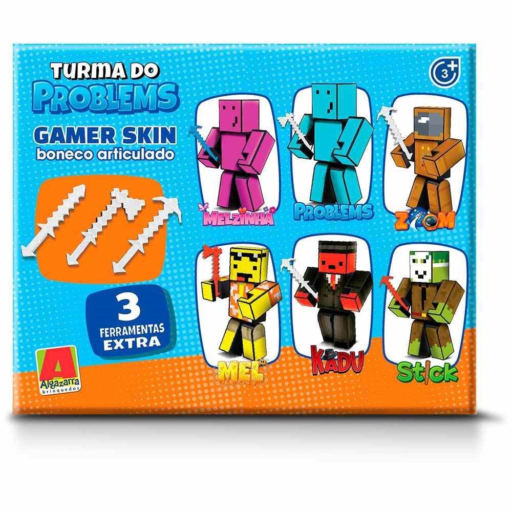 Boneco Problems 15 Cm Com 3 Acessórios - Algazarra Brinquedos