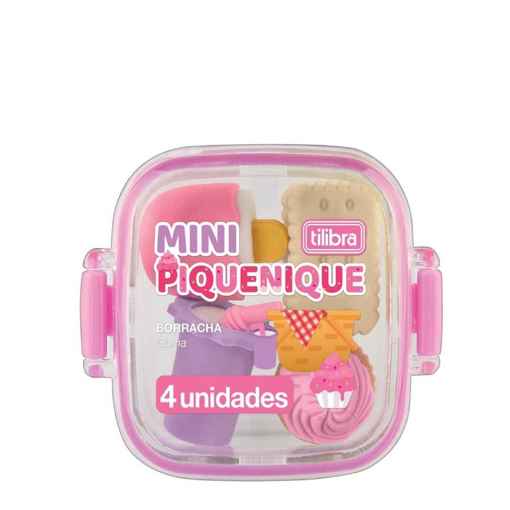 Borracha Lancheira Piquenique Tilibra - 4 Unidades
