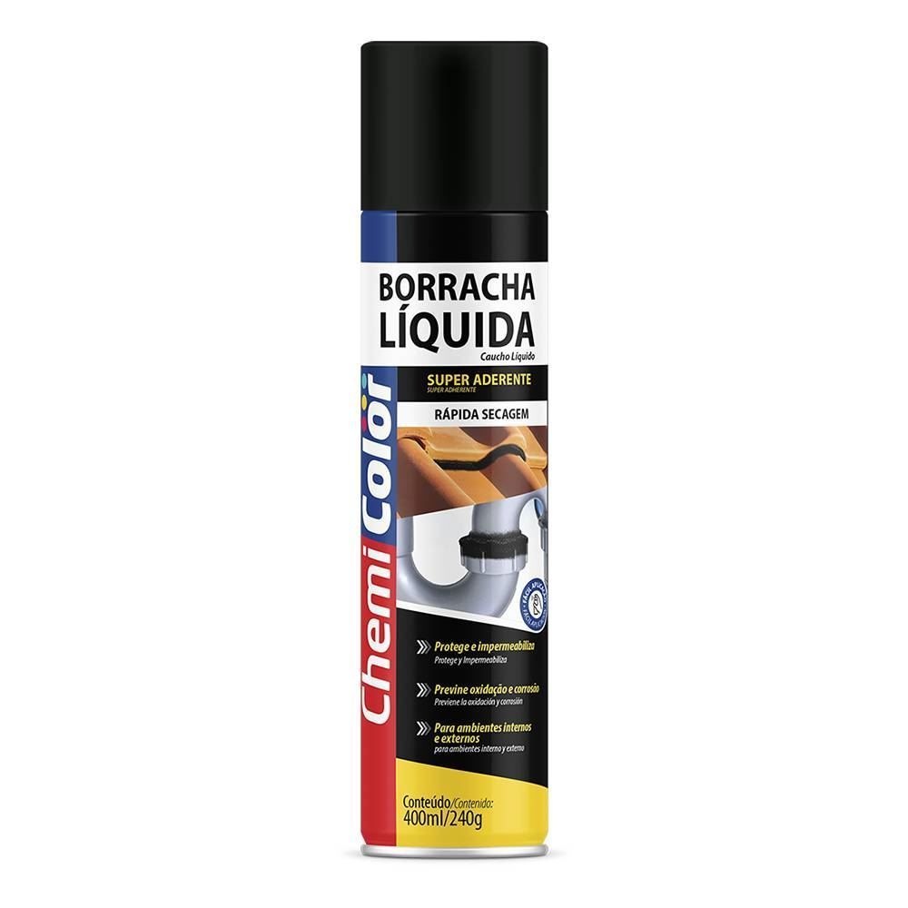 Borracha Liquida Chemicolor Preta 400Ml