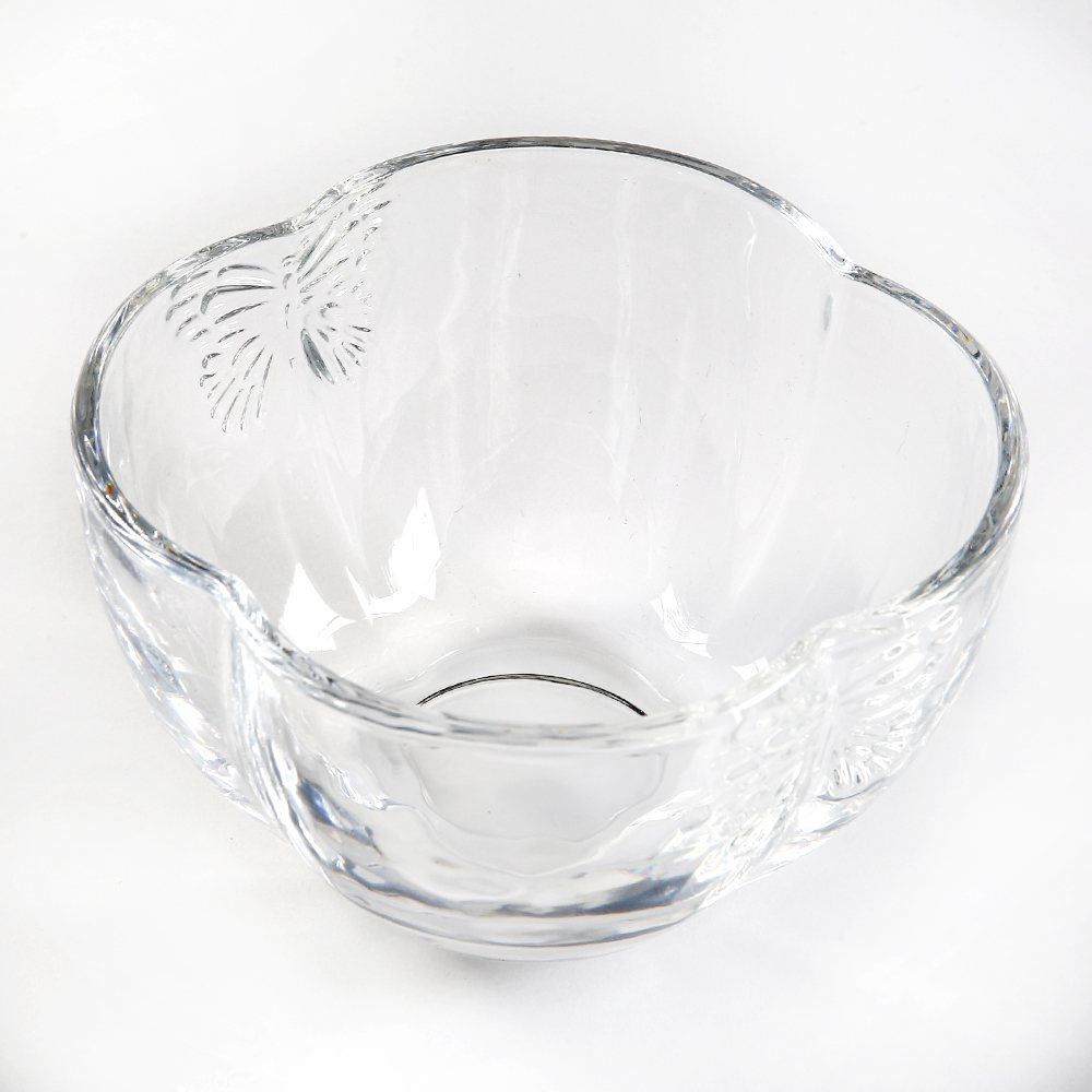 Bowl De Sobremesa Vidro Butterfly Wolff 350Ml - Transparente