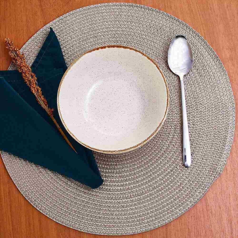 Bowl Naturalle Cerâmica Havan Casa 590Ml - Bege Brilhoso