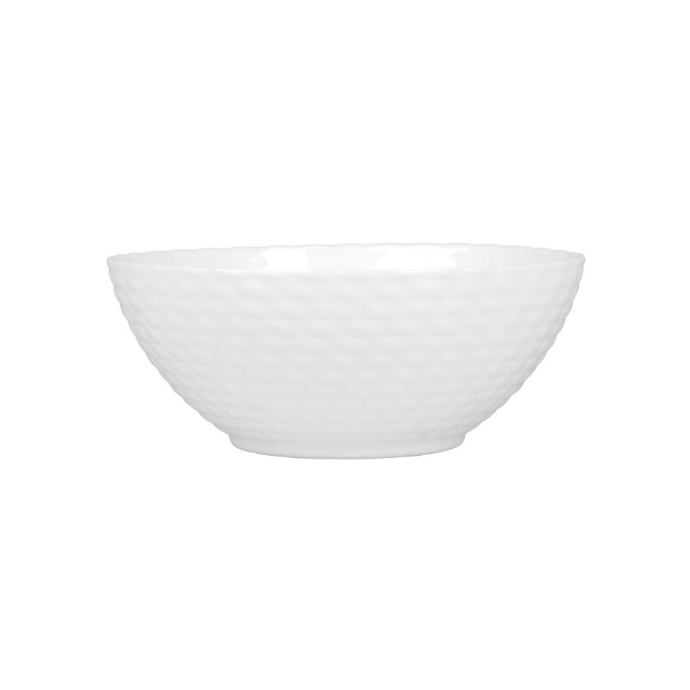 Bowl Vidro Opalino Tricô Havan Casa 600Ml - Branco