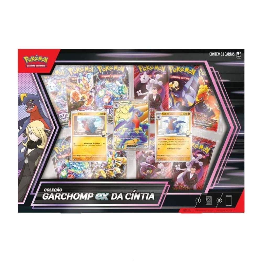 Box Pokémon Coleção Garchomp Ex Da Cíntia Copag - 35573