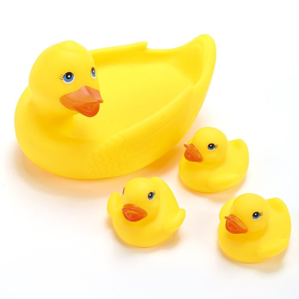 Brinquedo De Banho Mamãe Pato E Filhotinhos - HBR0548