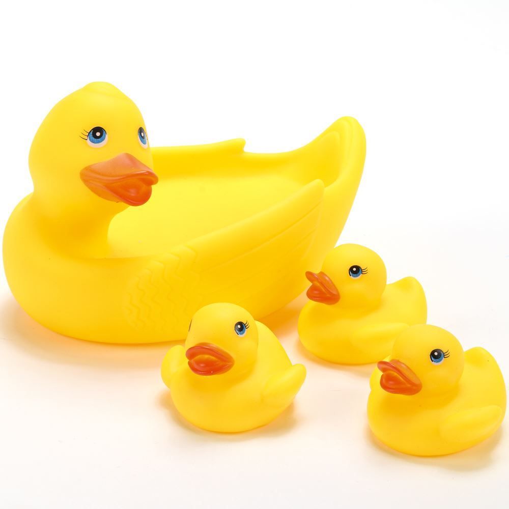 Brinquedo De Banho Mamãe Pato E Filhotinhos - HBR0548