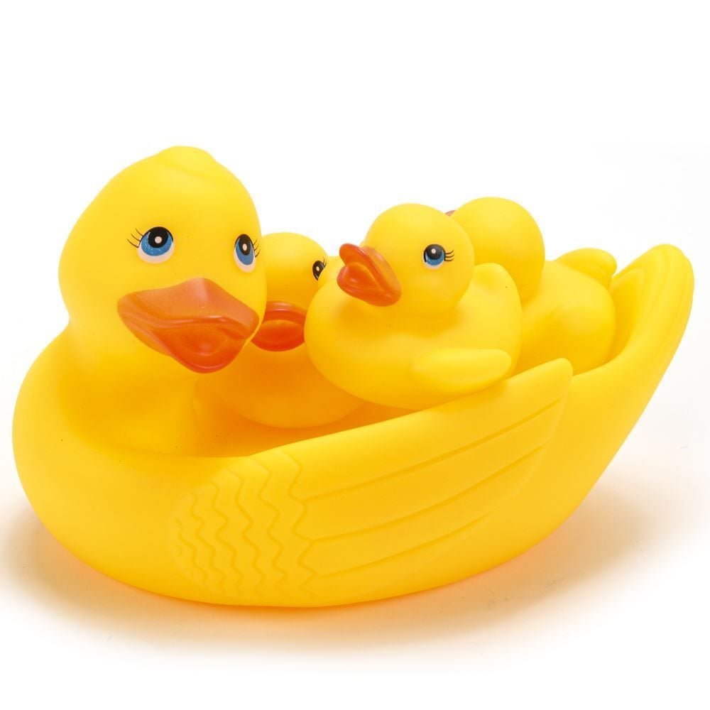 Brinquedo De Banho Mamãe Pato E Filhotinhos - HBR0548