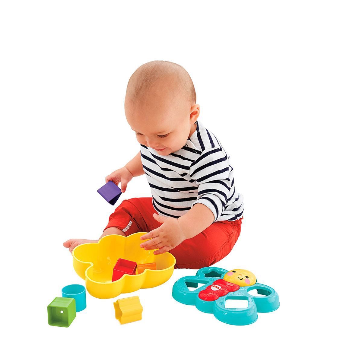 Brinquedo De Encaixar Borboleta 7 Peças Fisher-Price - DIVERSOS