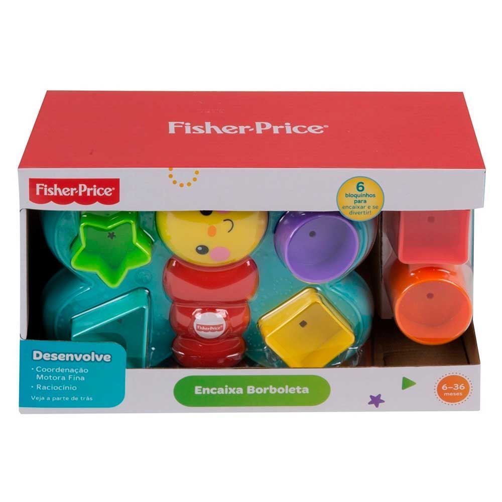 Brinquedo De Encaixar Borboleta 7 Peças Fisher-Price - DJD80