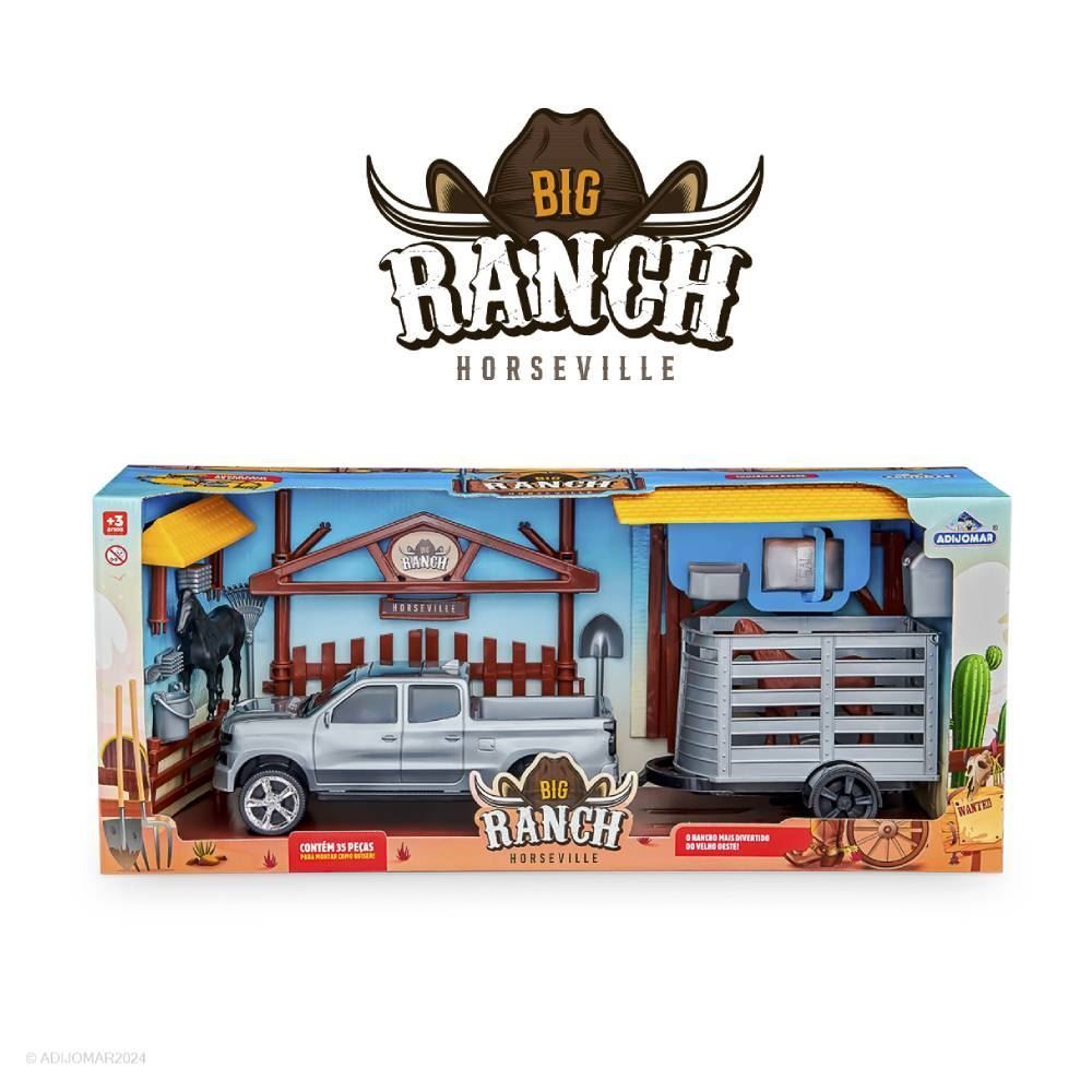 Brinquedo Fazenda Big Ranch Horseville Adijomar 35 Pçs - 262