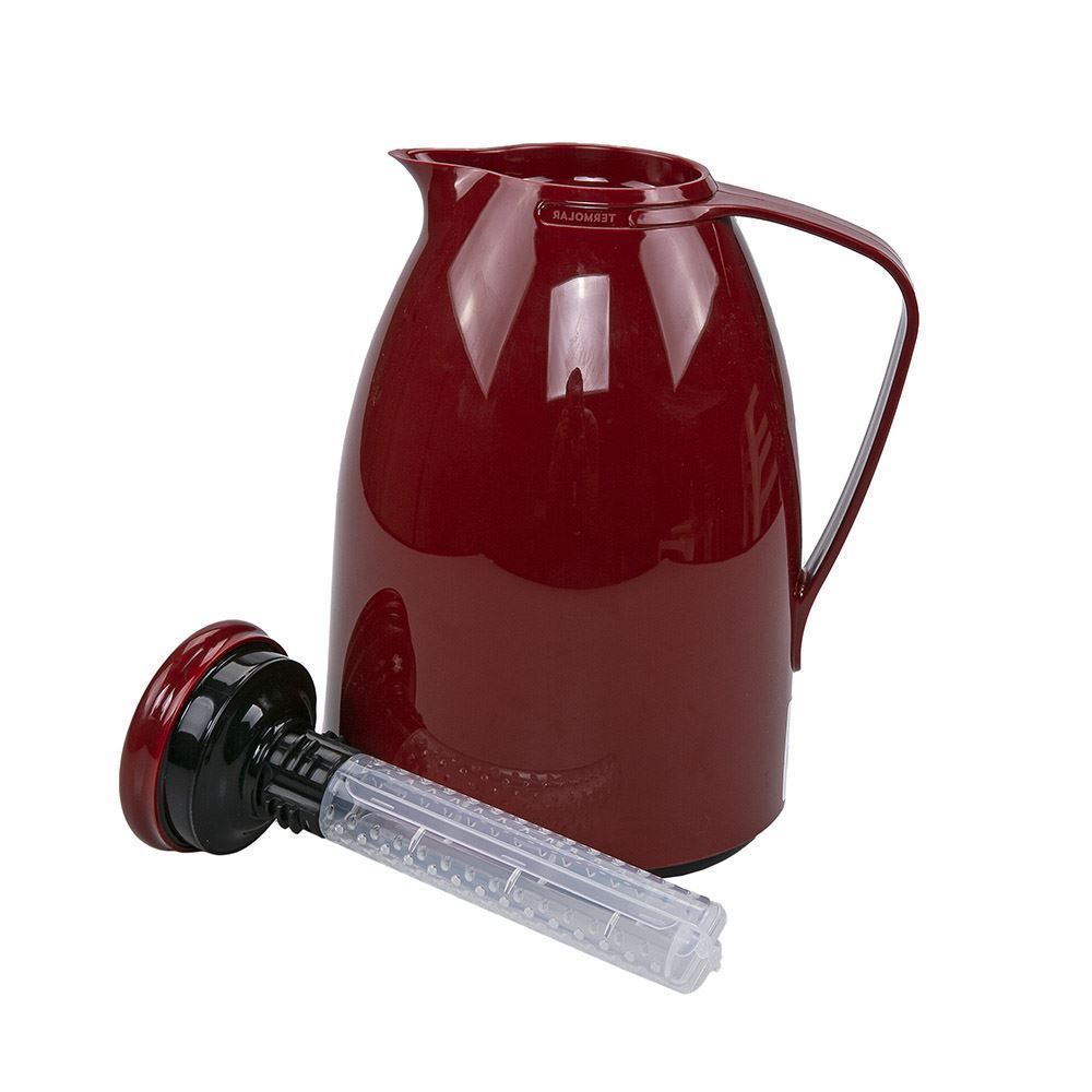 Bule Com Infusor Termolar Luna 1 Litro - Vermelho