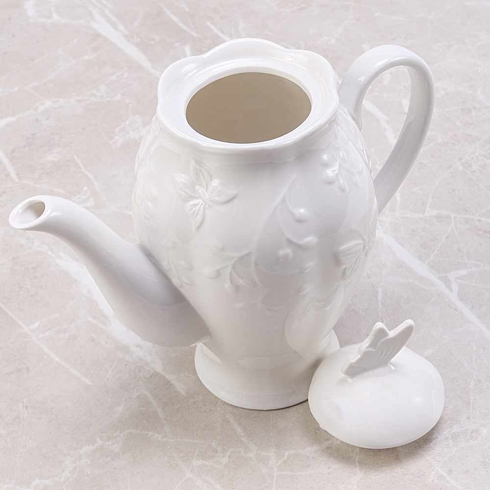 Bule De Porcelana Lyor Butterfly 1 Litro - Branco