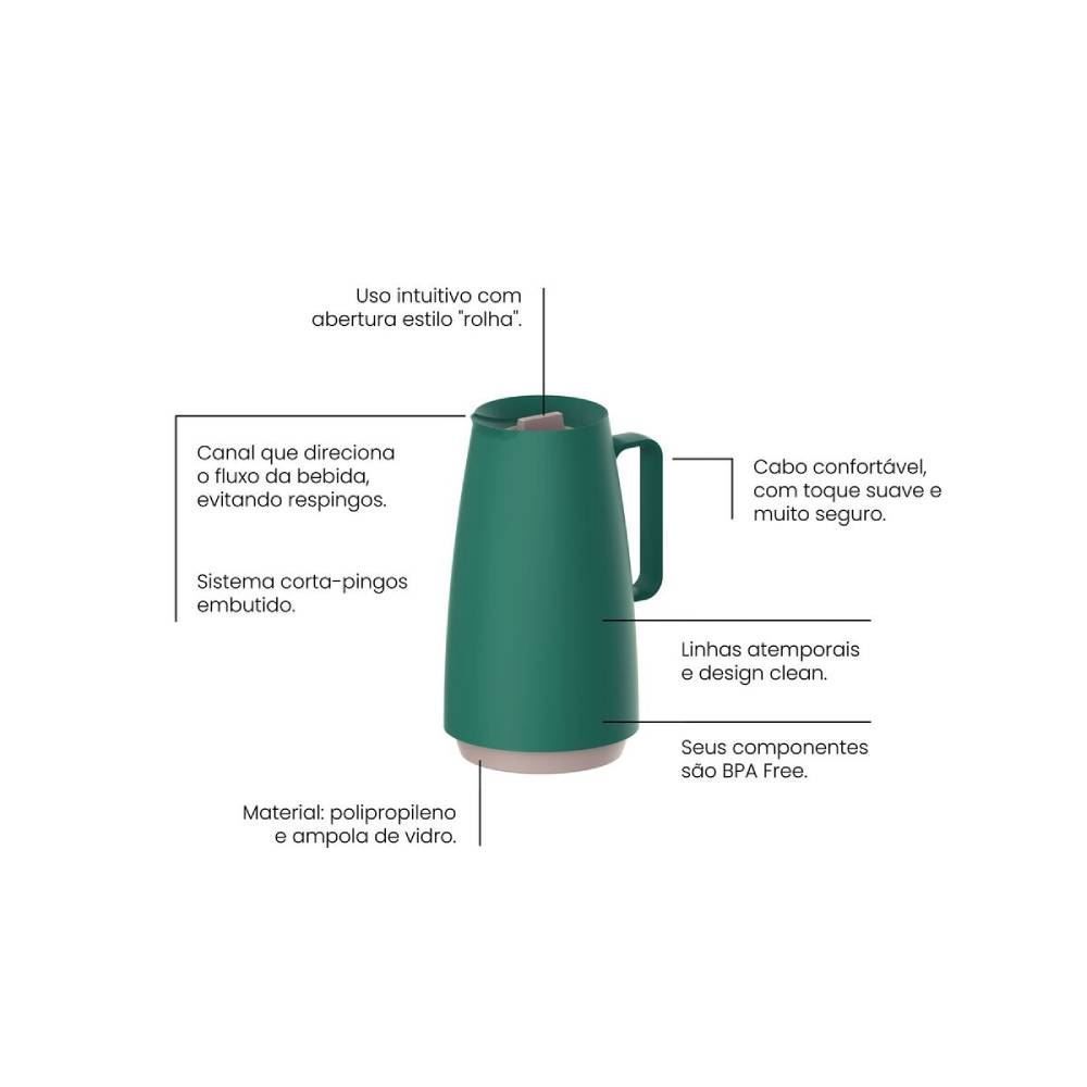 Bule Térmico Exata Tramontina 500Ml - Verde