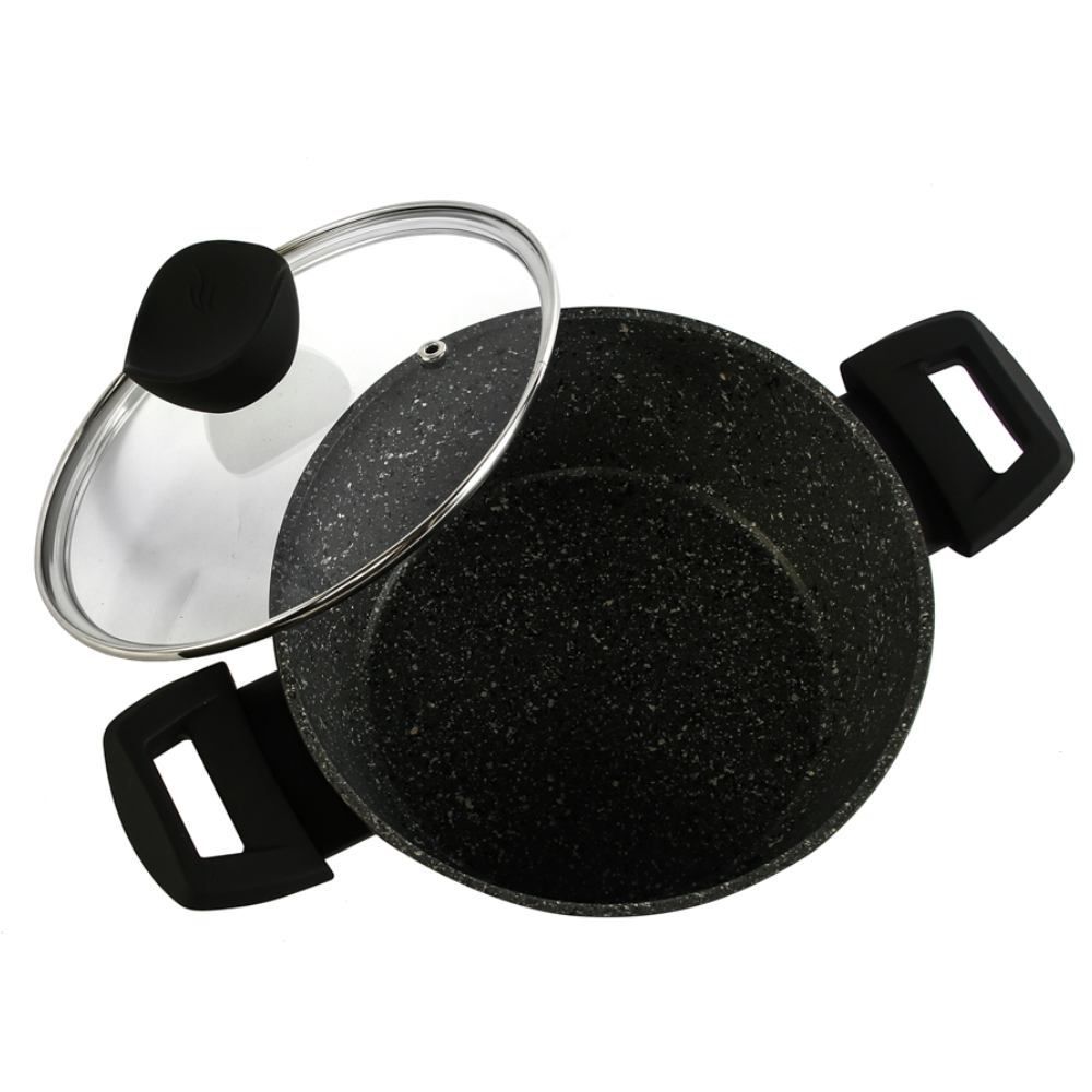 Caçarola De Alumínio E Revestimento Em Granito Ibiza Havan Casa 2,1 L - Preto