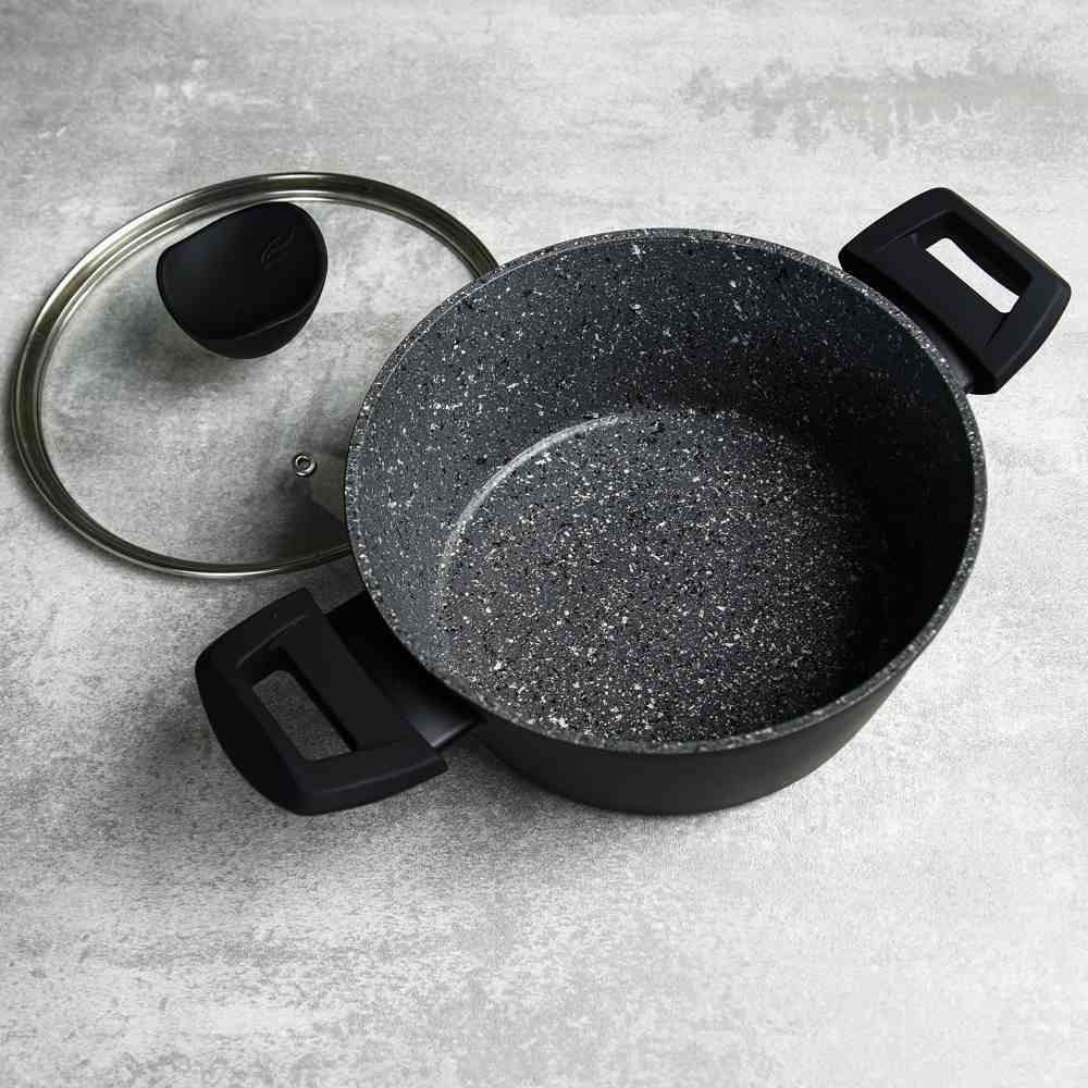 Caçarola De Alumínio E Revestimento Em Granito Ibiza Havan Casa 3,8 L - Preto