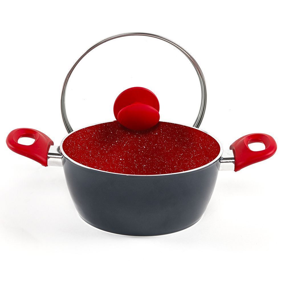 Caçarola De Indução Ceramic Onix Class Home 2,4 Litros - Onix Vermelho