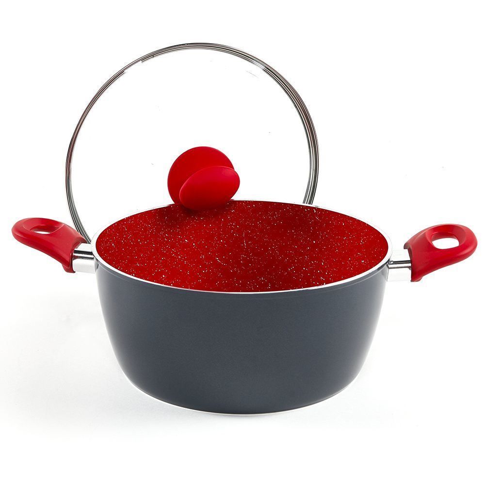 Caçarola De Indução Ceramic Onix Class Home 4,45 Litros - Onix Vermelho