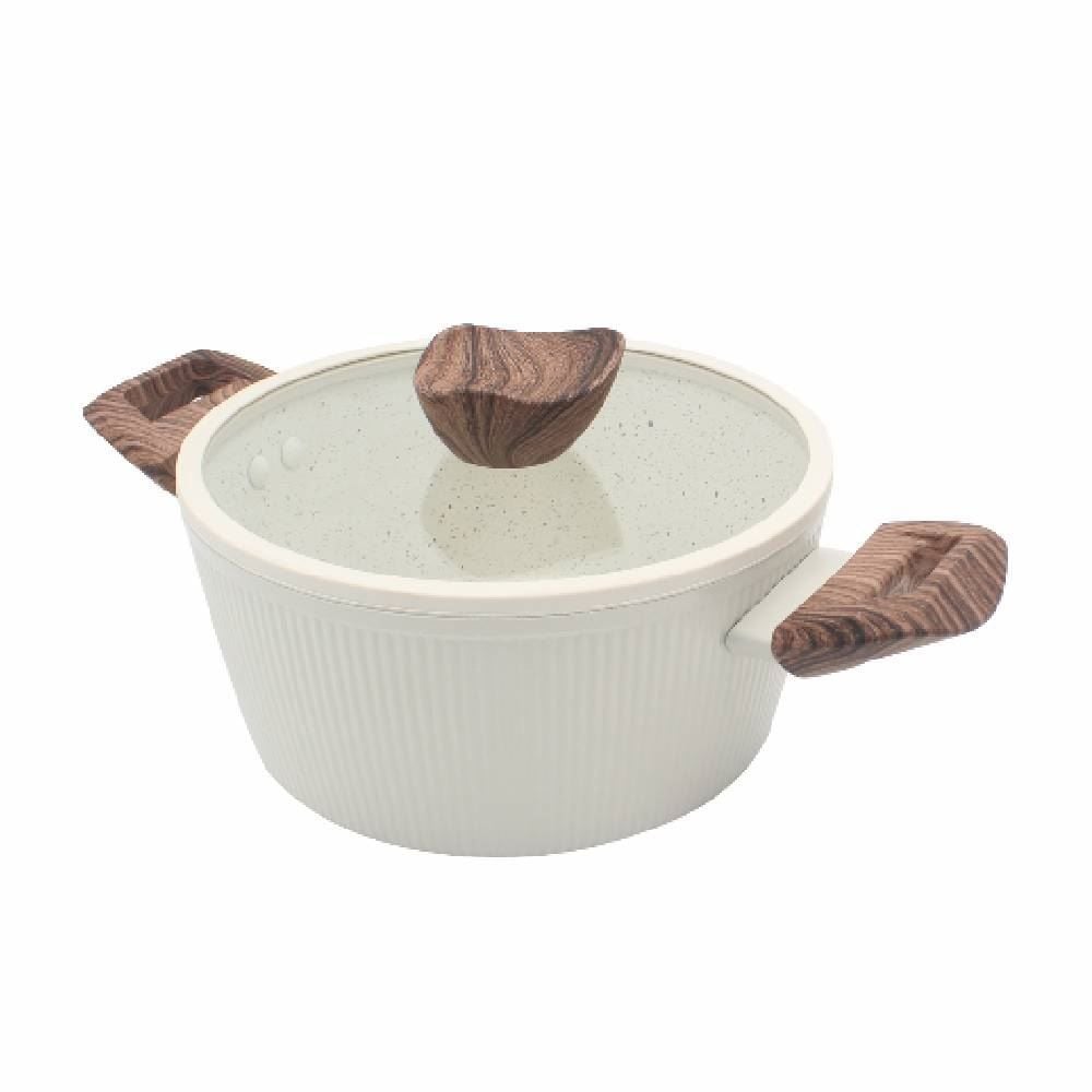 Caçarola De Indução Com Tampa Elegance Havan Casa 20Cm - Baunilha