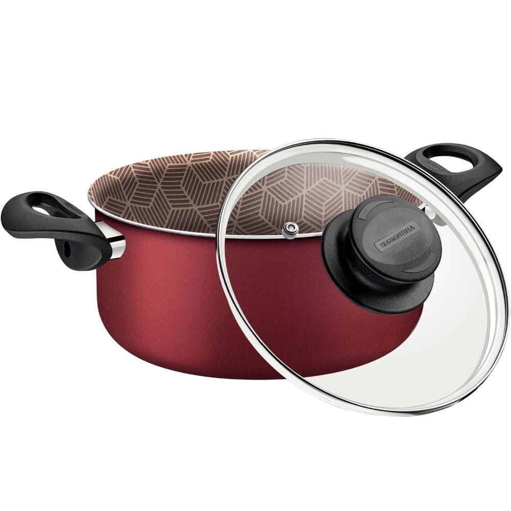 Caçarola Paris Tramontina 4,9 Litros - Vermelho 