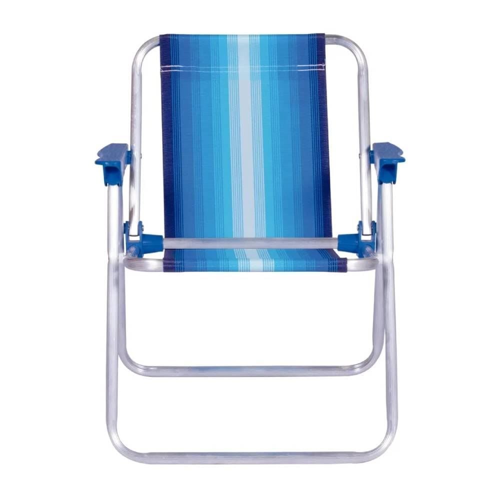 Cadeira De Alumínio Infantil Alta Mor - Azul