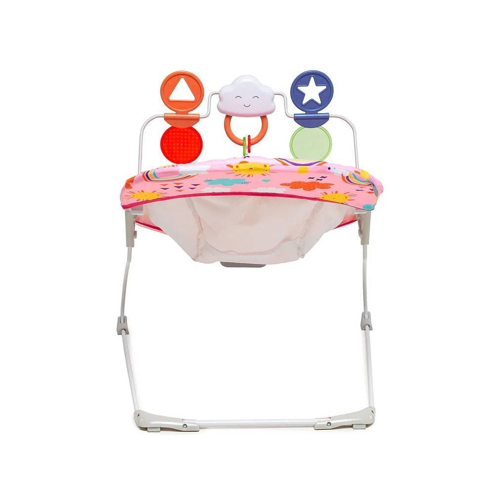 Cadeira De Descanso Bouncer Relax Com Brinquedos Voyage - Rosa Solar