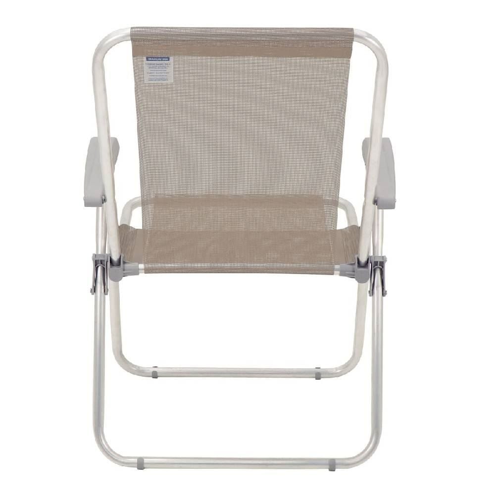 Cadeira De Praia Alumínio Master Creta Tramontina - Bege