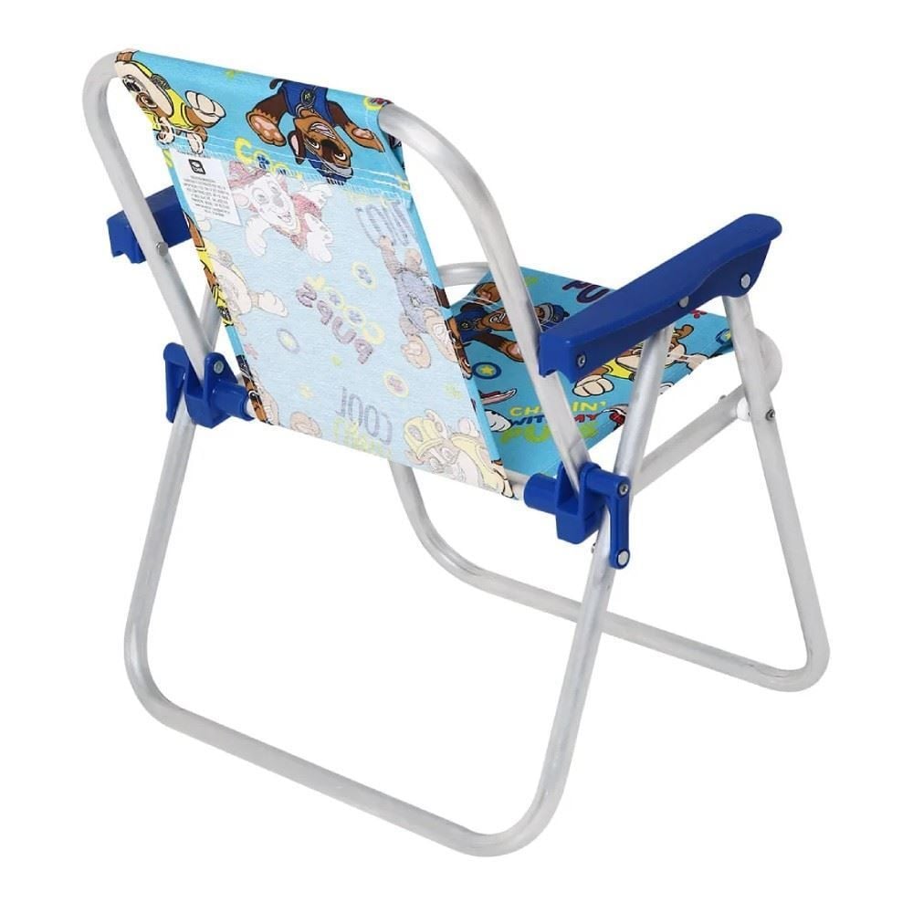 Cadeira Infantil Alumínio Patrulha Canina Bel - Azul