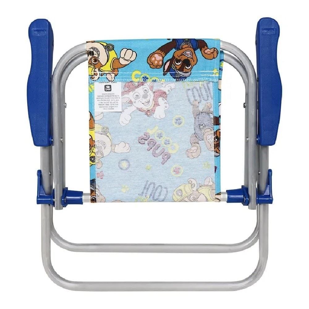 Cadeira Infantil Alumínio Patrulha Canina Bel - Azul