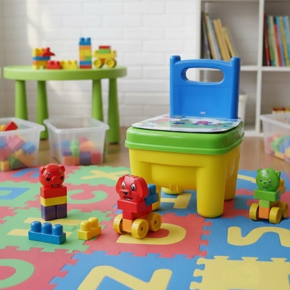 Cadeira Infantil com Blocos de Montar Dismat - Sortido