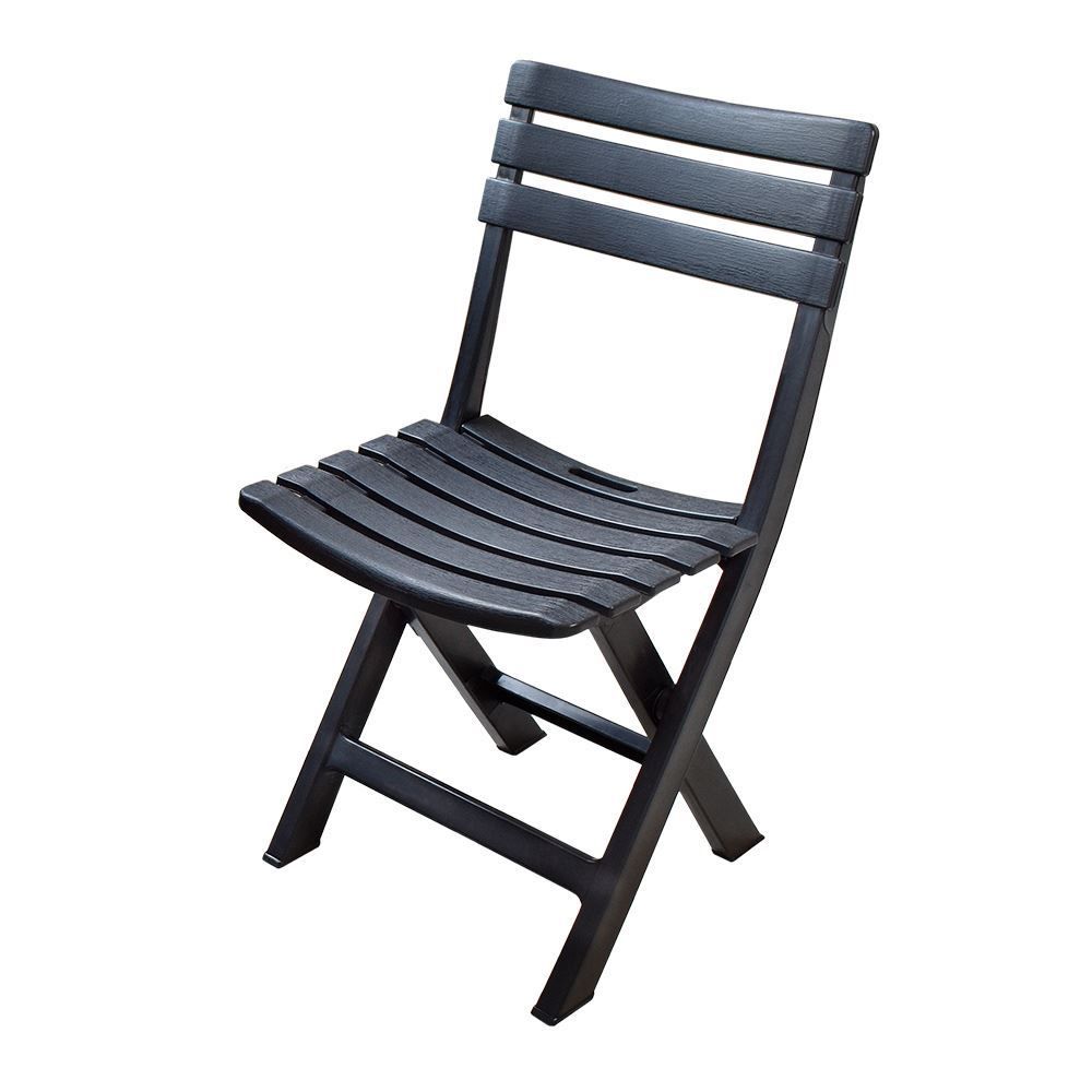 Cadeira Plástica Dobrável Preta Arqplast - Plástico