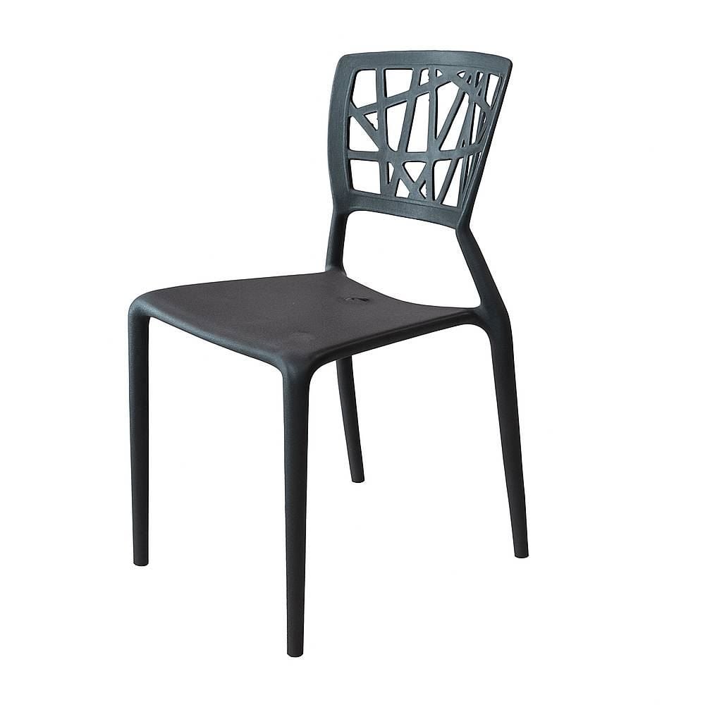 Cadeira Plástica Trama Arqplast - Preto