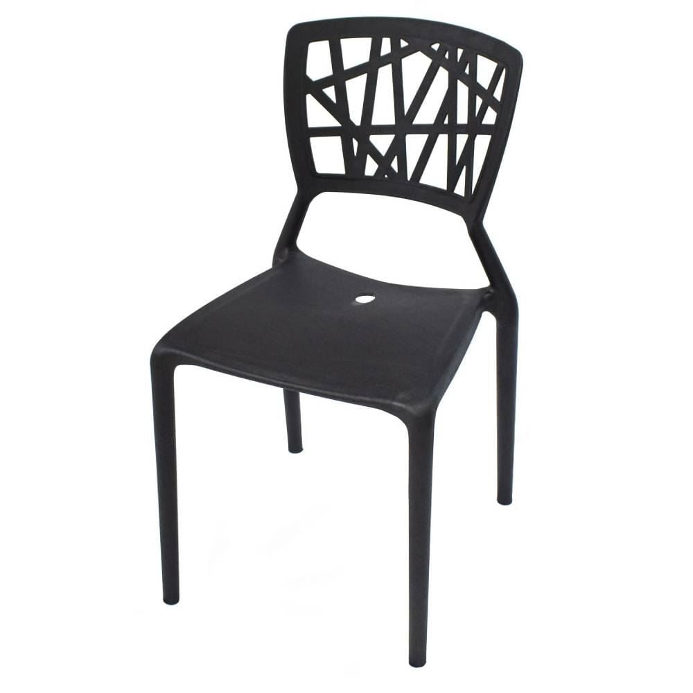 Cadeira Plástica Trama Arqplast - Preto