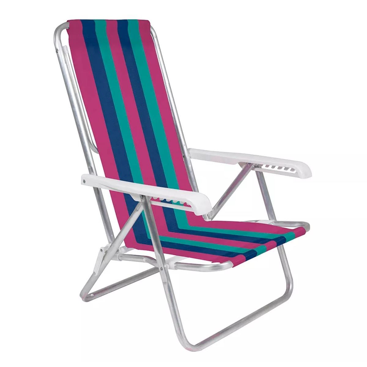 Cadeira Reclinável Alumínio 8 Posições Sortida Mor - 2104