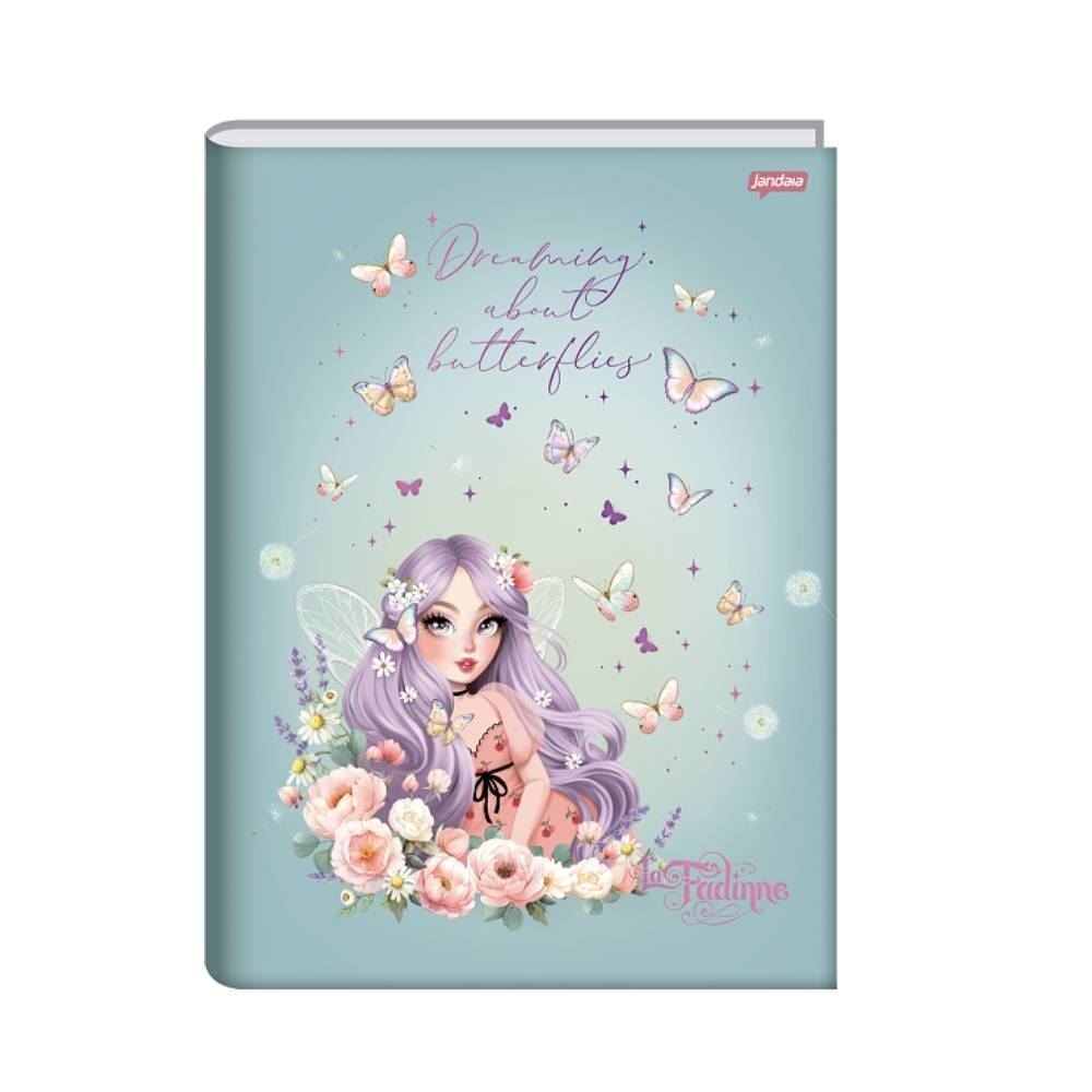 Caderno Universitário Brochura La Fadinne 80 Folhas Jandaia - Sortido