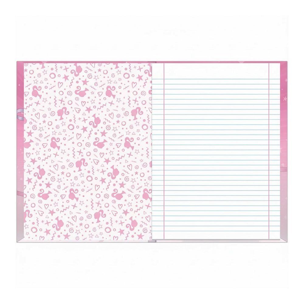 Caderno Brochura Capa Dura 1/4 Barbie Dreamtopia 80 Folhas Foroni - Sortido