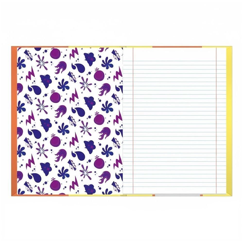 Caderno Brochura Capa Dura 1/4 Divertidamente 80 Folhas Foroni - Sortido