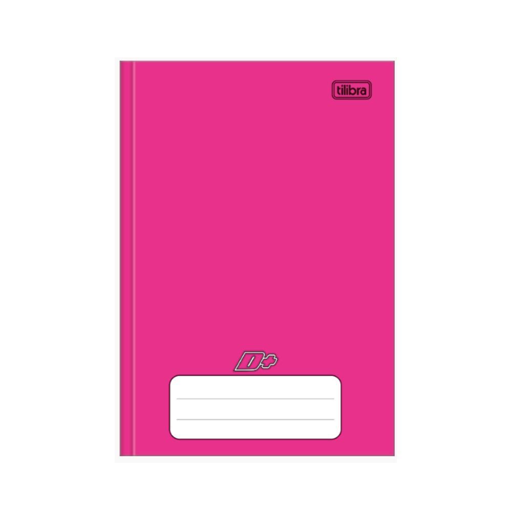 Caderno Brochura Capa Dura 1/4 Mais 96 Folhas Tilibra - Rosa
