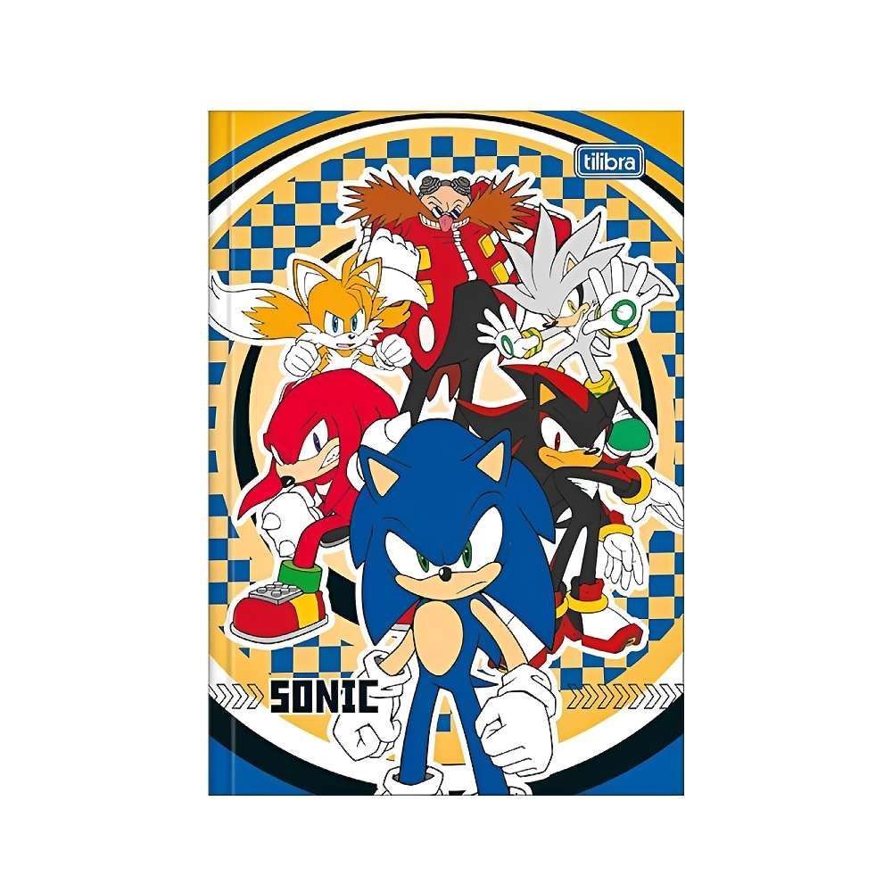 Caderno Brochura Costurado Capa Dura 1/4 Sonic 80 Folhas Tilibra - Sortido