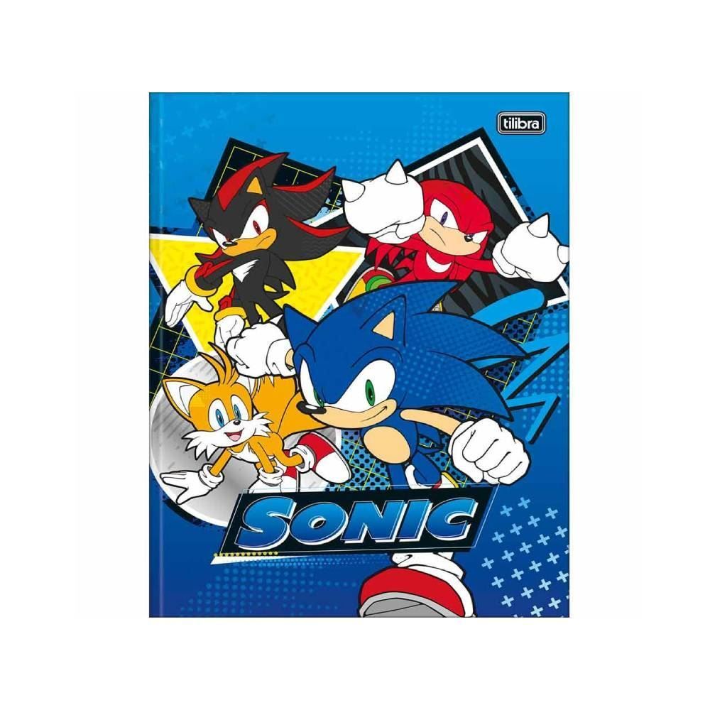 Caderno Brochura Capa Dura Universitário Sonic 80 Folhas Tilibra - Sortido
