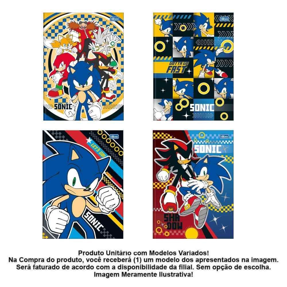 Caderno Brochura Universitário Sonic 80 Folhas Tilibra - Sortido